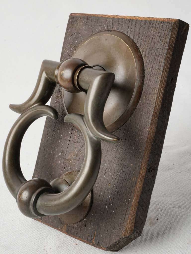 Antique bronze sculptural door knocker