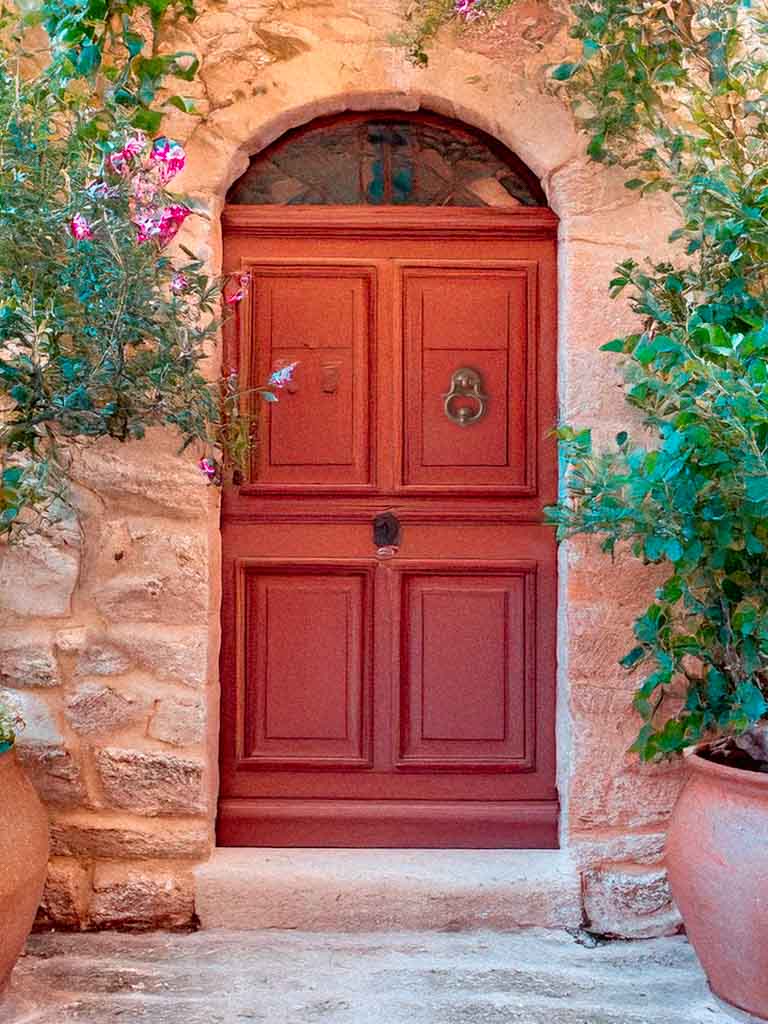 Elegant vintage bronze door accessory