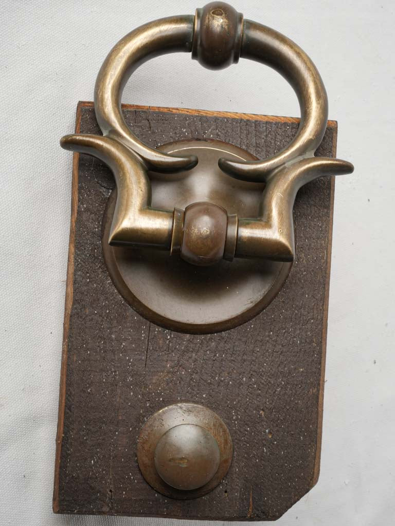 Distinctive solid bronze door embellishment