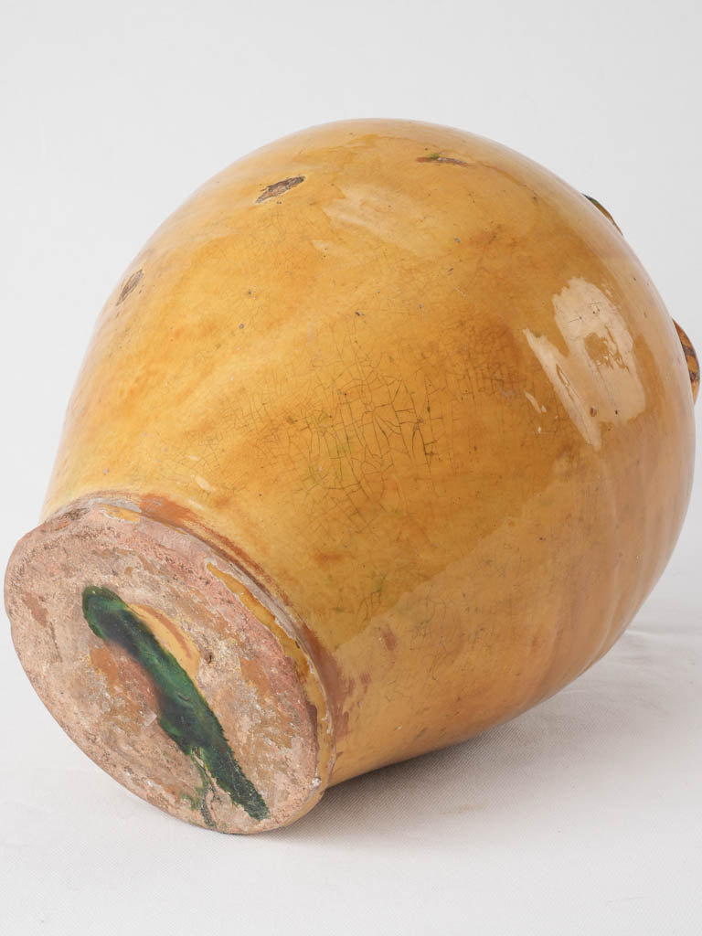 Historical green-detailed French earthenware
