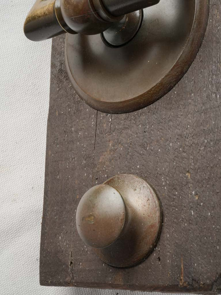 Bold classic bronze door piece