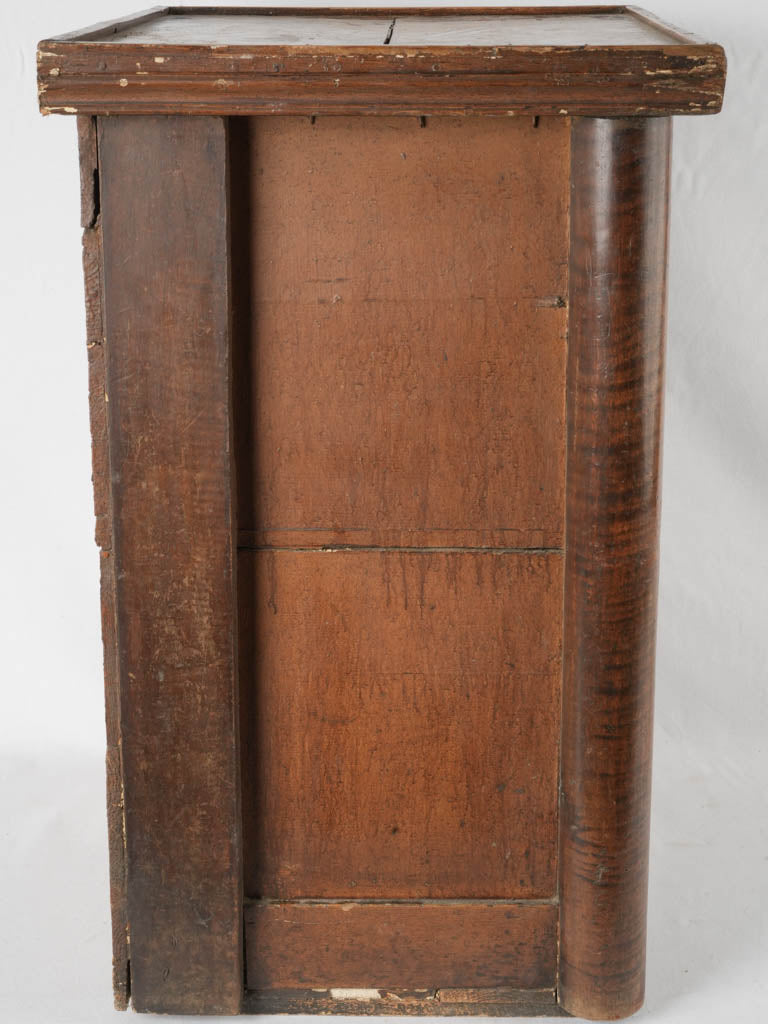 Burgundy-sourced oak church cabinet
