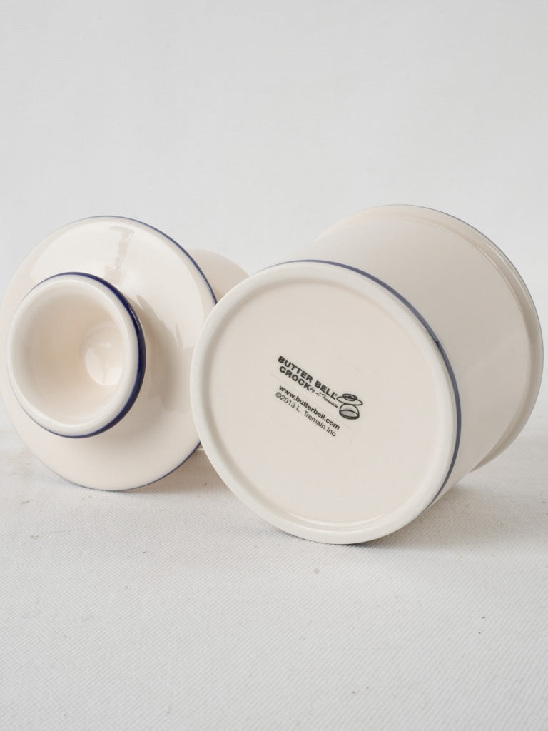 Traditional terracotta butter bell with lid