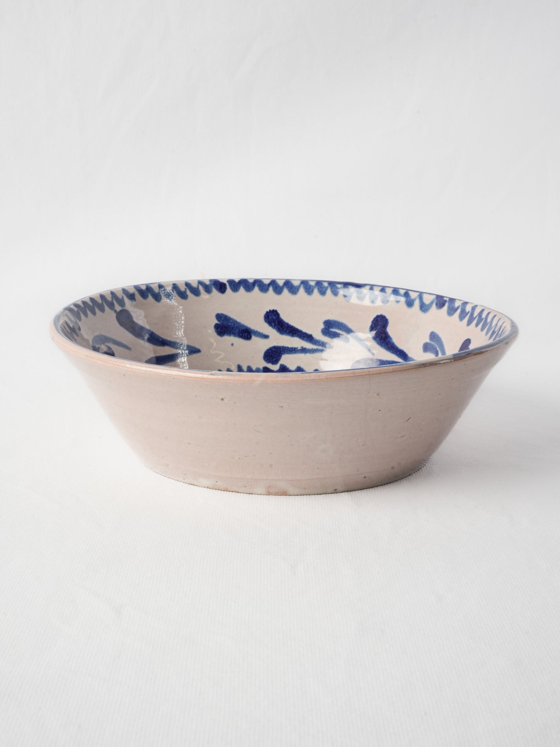 Cobalt blue hand-painted bowl