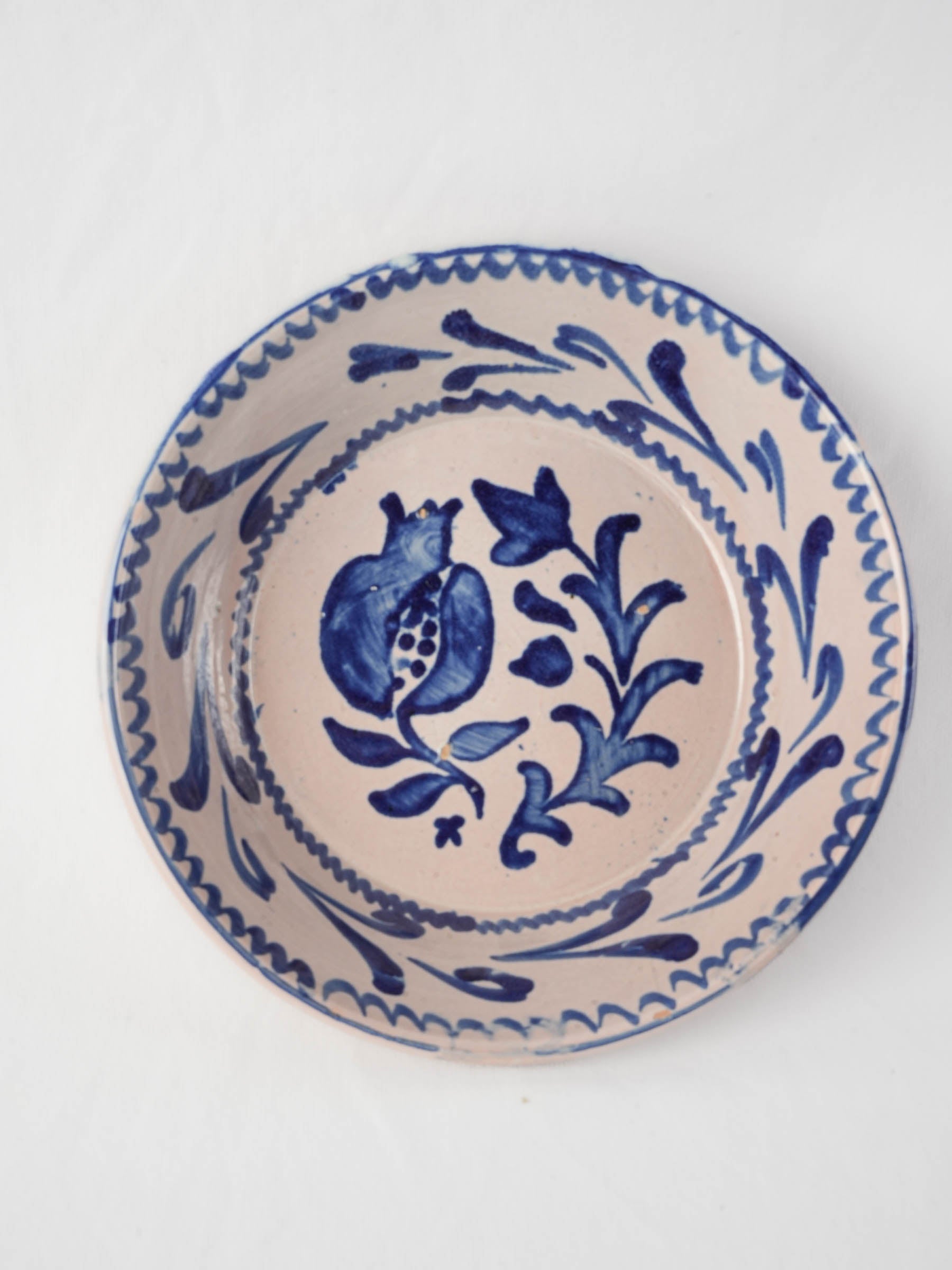 Rustic Spanish folk pottery vessel