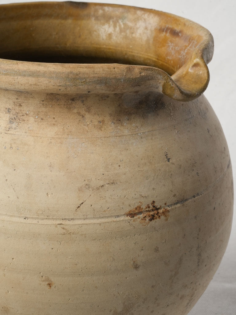 Glazed interior French pottery