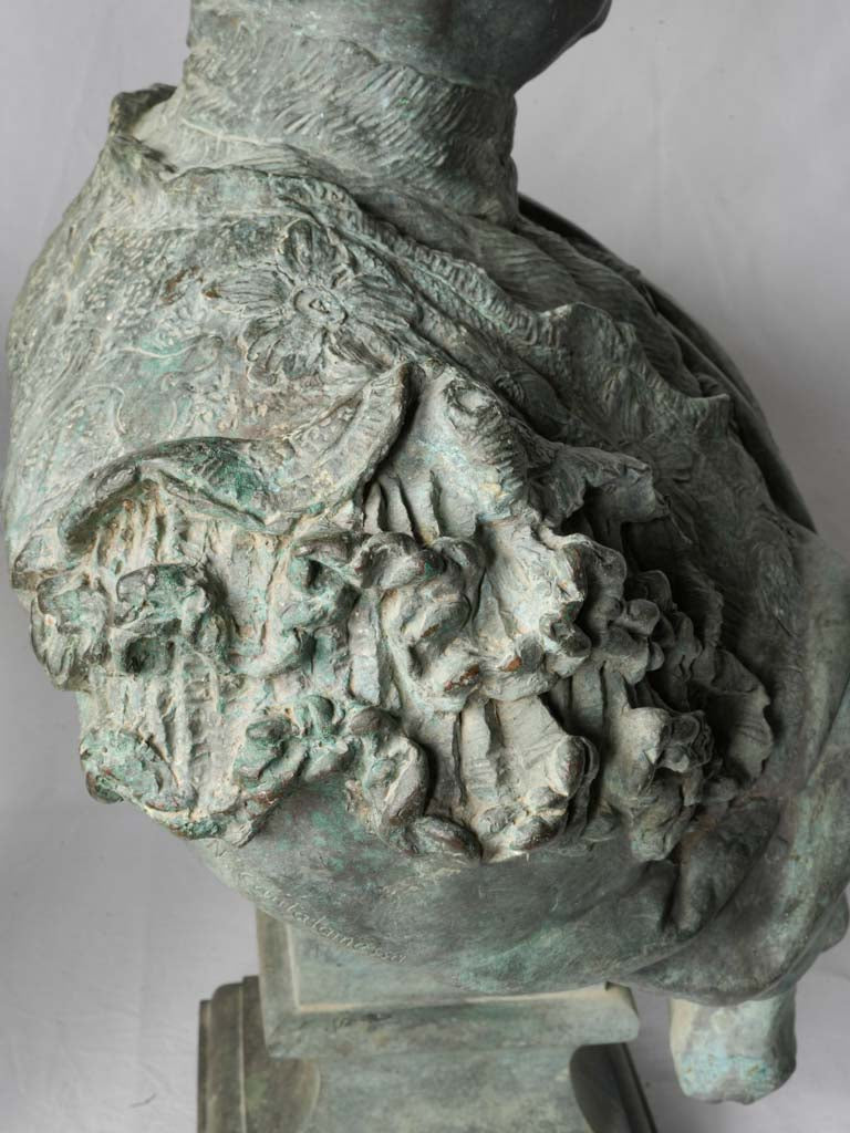 Meticulous bronze portraiture pieces