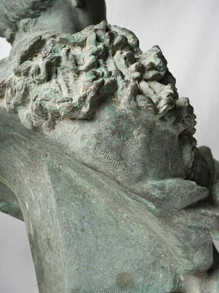 Rich patina bronze artworks