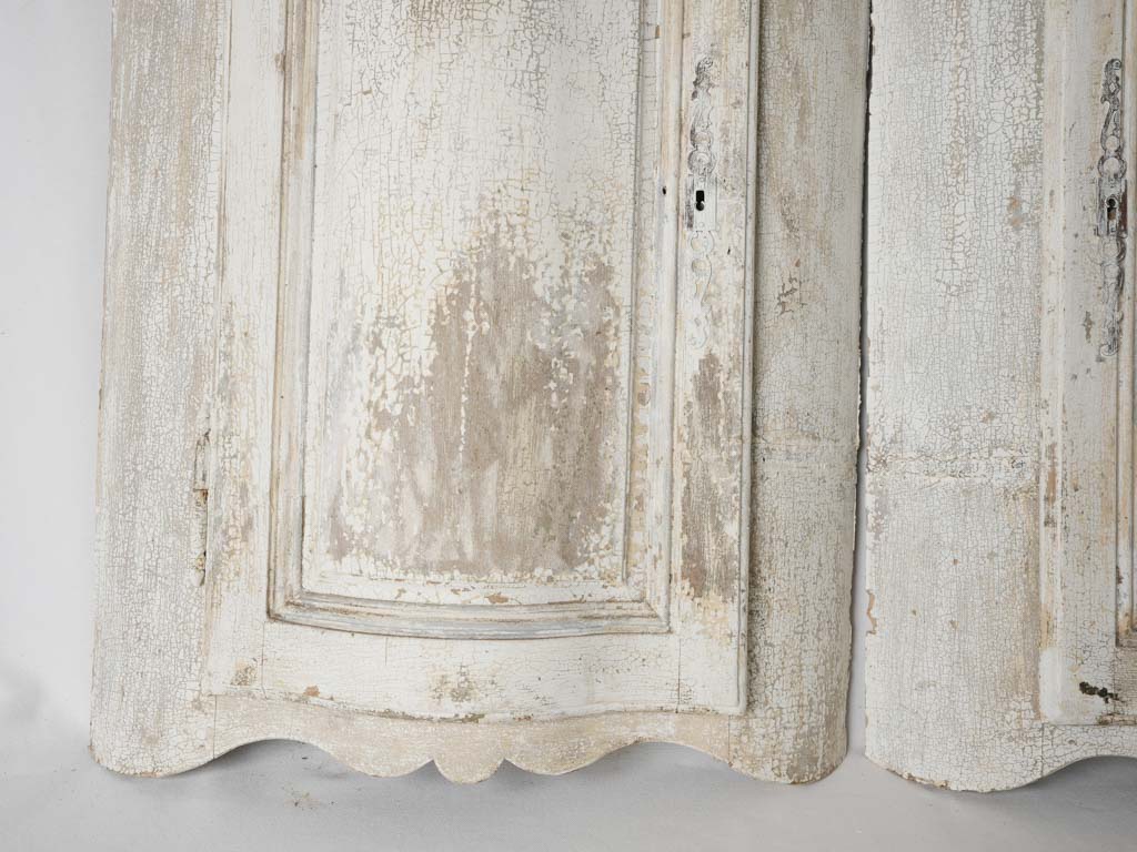 Artisan crafted French curved wood panels