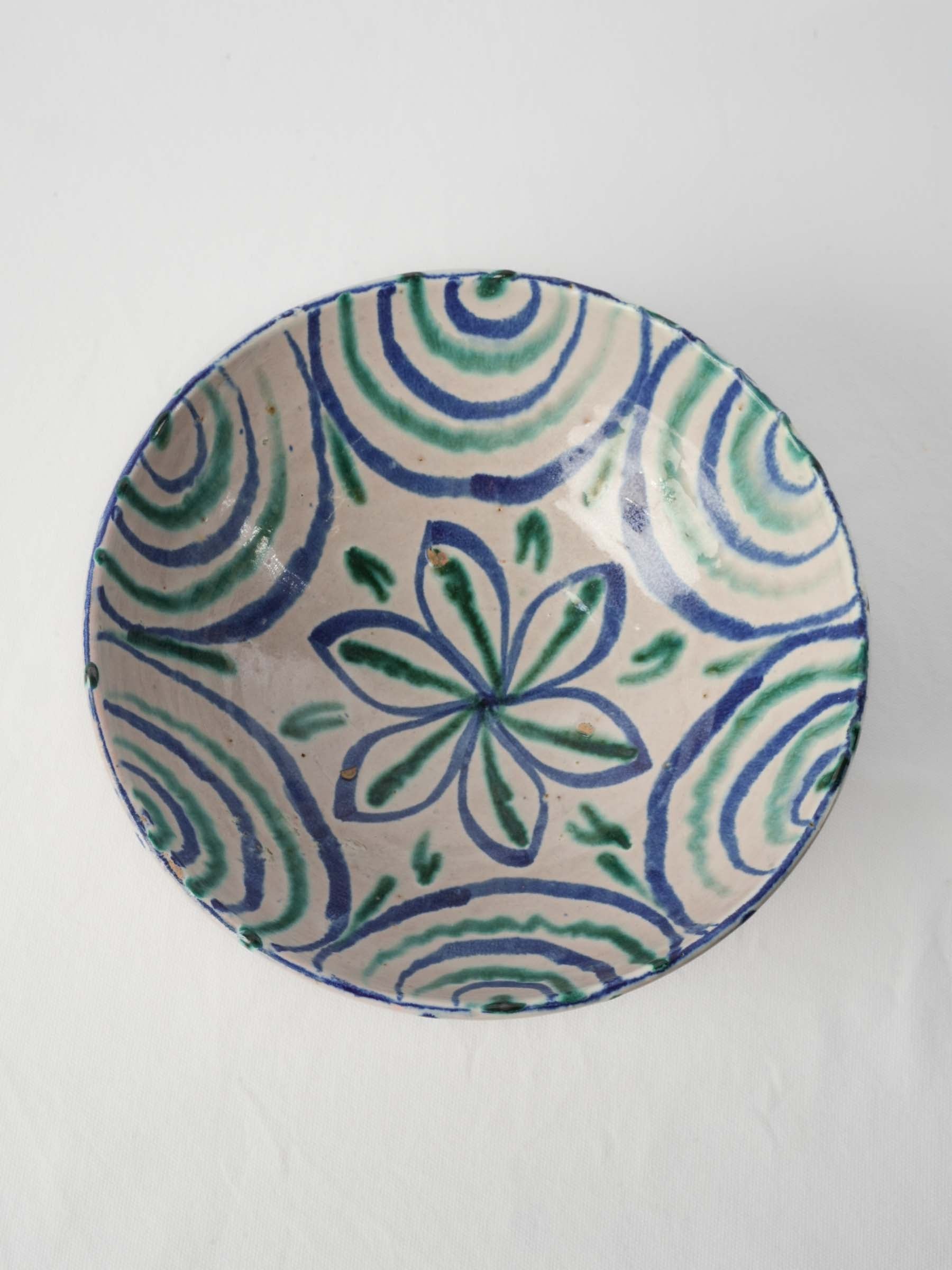 Handcrafted artisanal terracotta dish