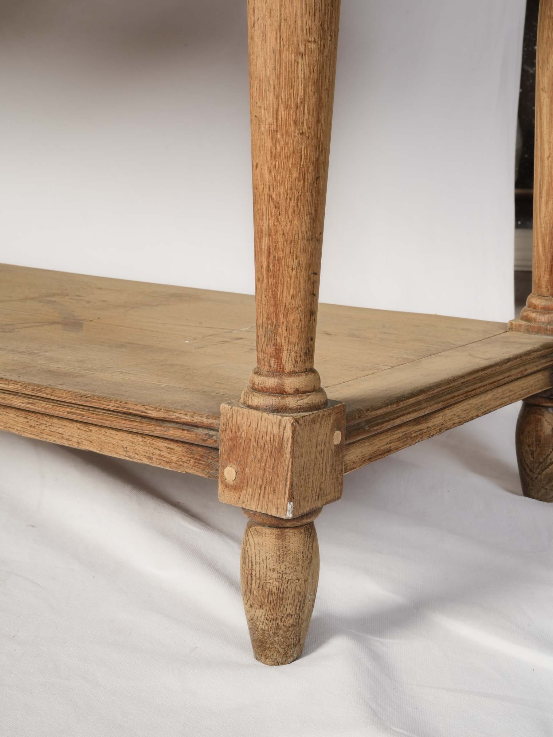 French Draper's Worktable in Oak, Early 20th Century - 69"