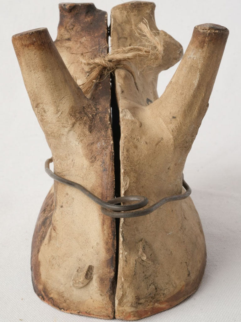 Antique Terracotta Easter Lamb Mould from Soufflenheim - 6¾"