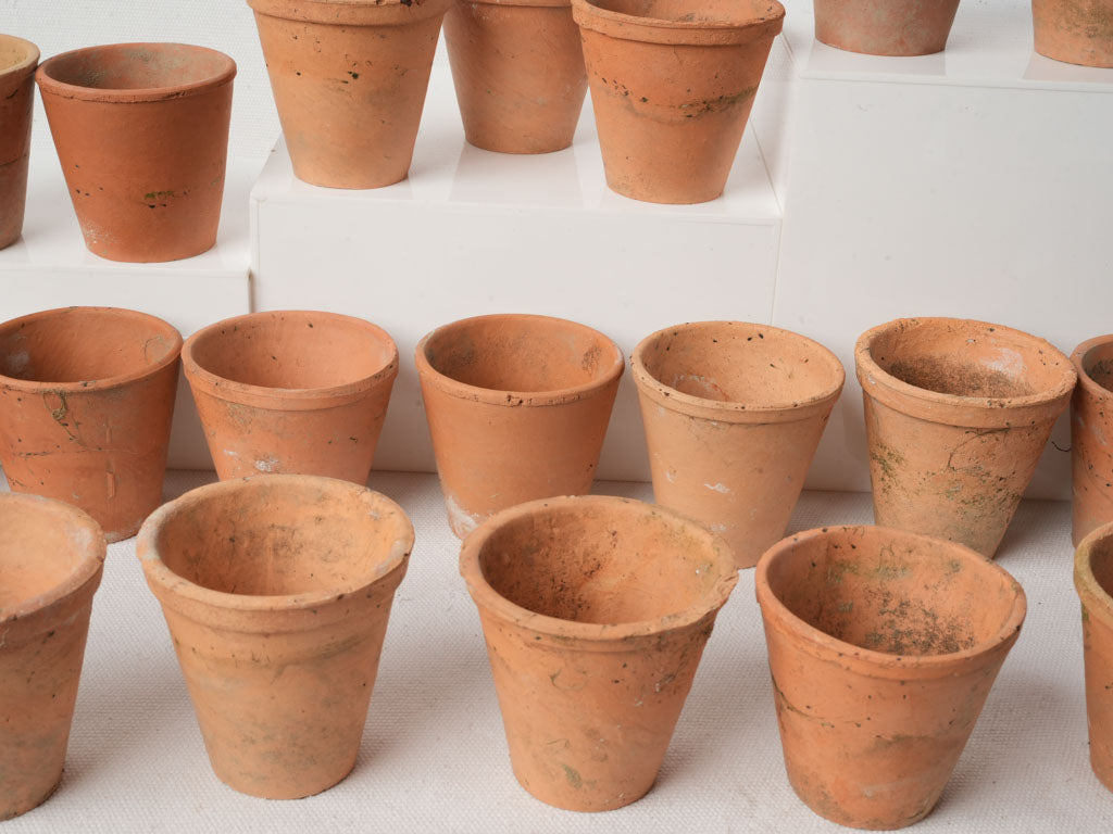 Unique handcrafted vintage clay planters