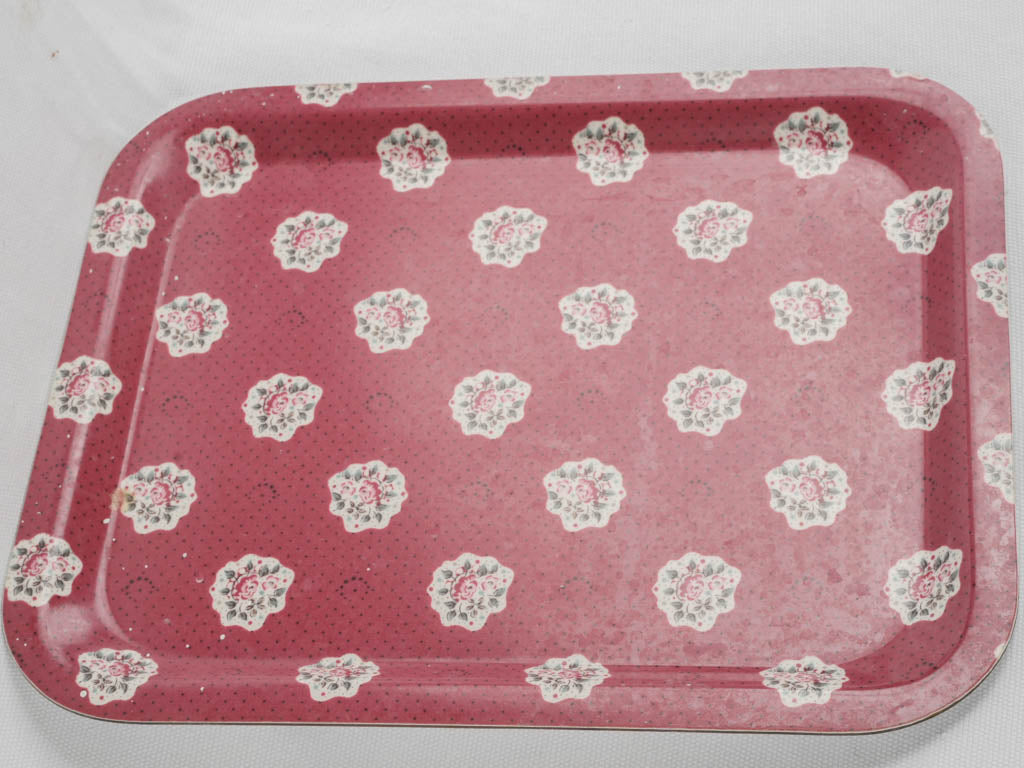 Antique French rectangular serving tray