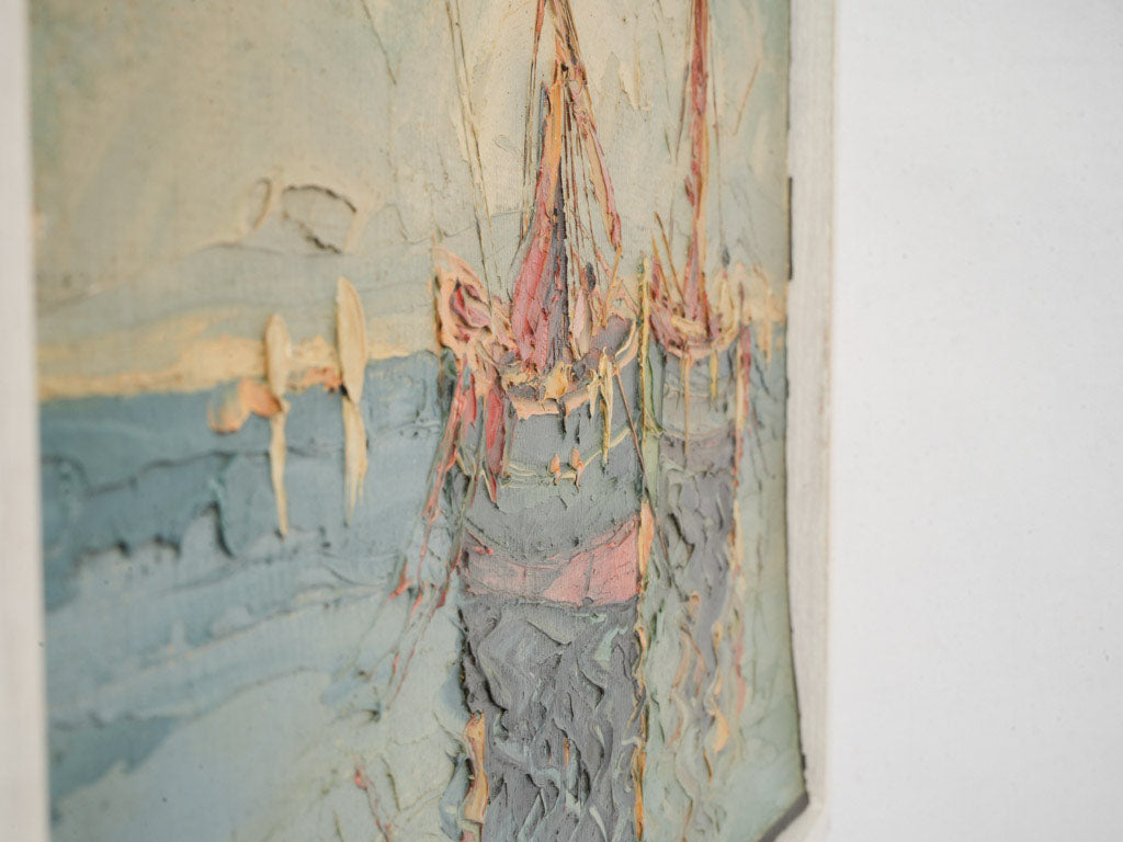 Charming framed fishing vessels