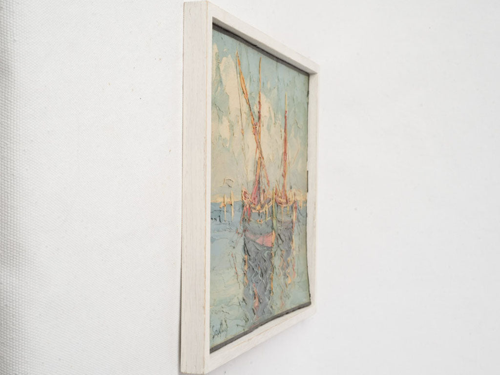 Textured impasto painting