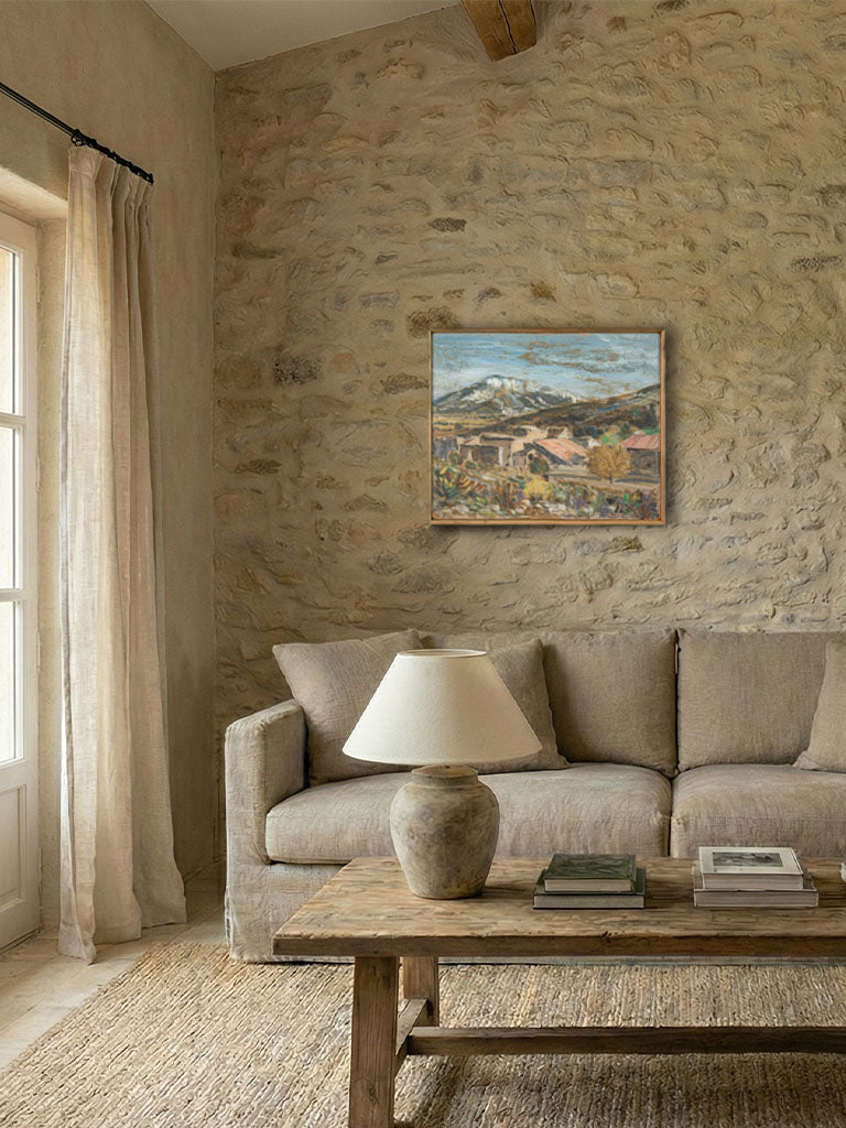 Rustic mid-century art piece Eyguieres