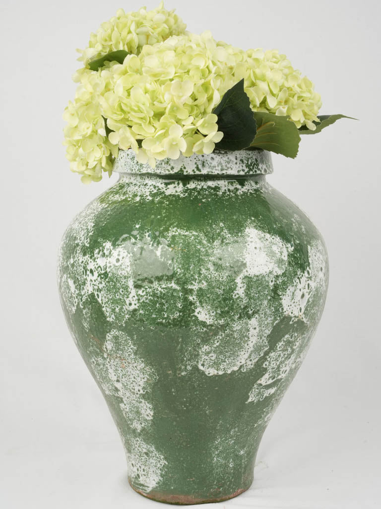 Large Decorative Terracotta Green Pot