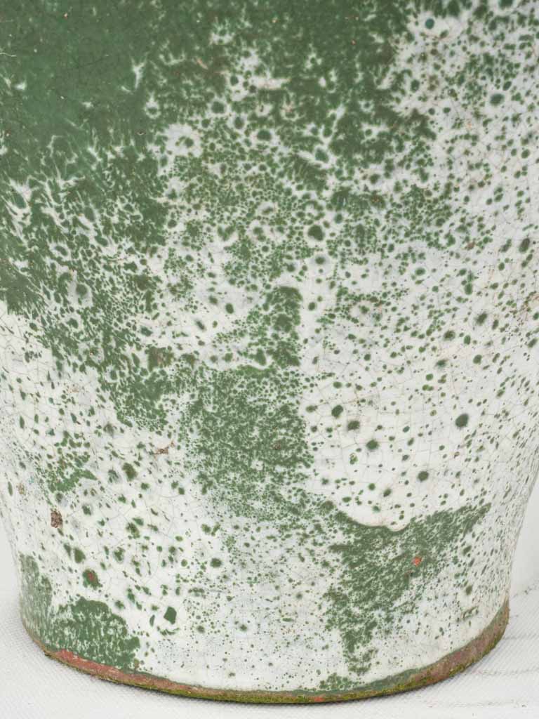 Antique Speckled Green-Glazed Planter