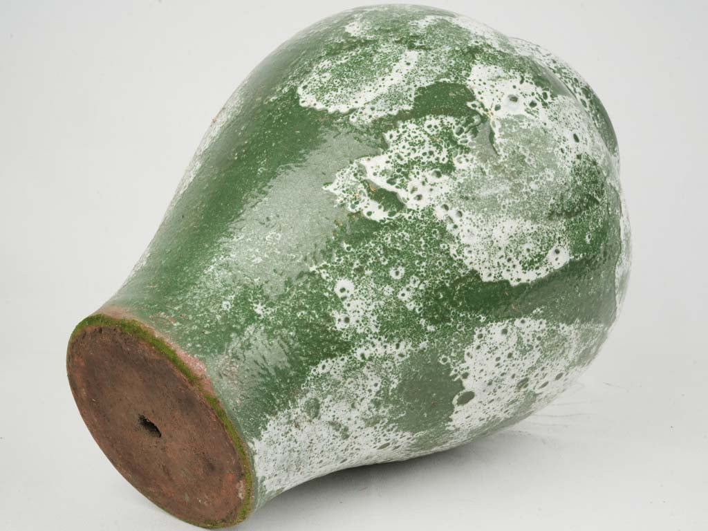 Aged Green Terracotta Pot