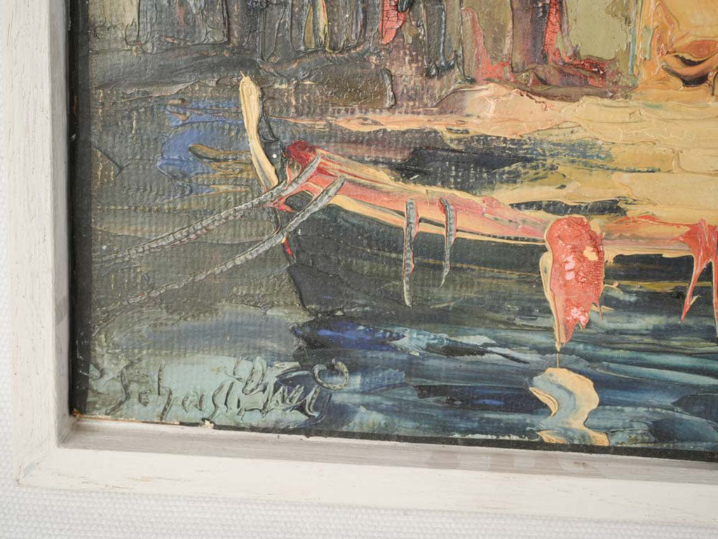 Luminous impasto art piece
