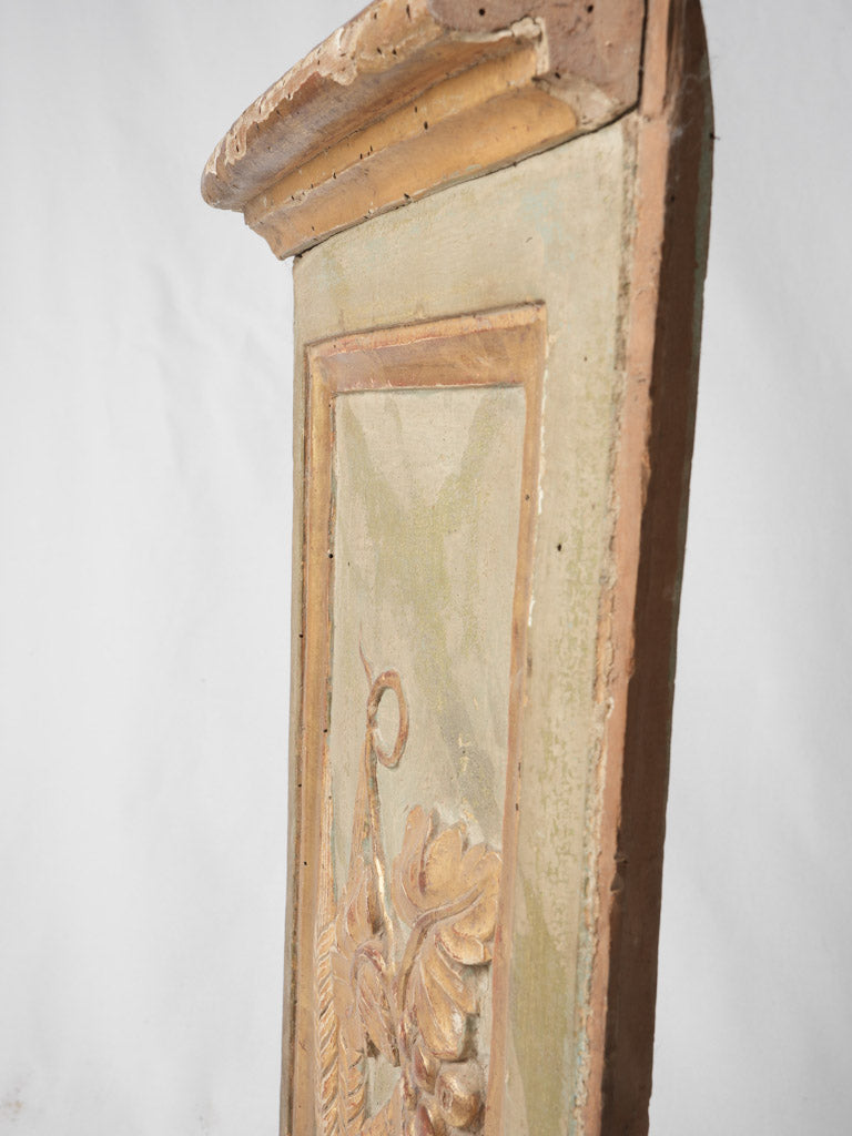 Vintage French boiserie with motifs