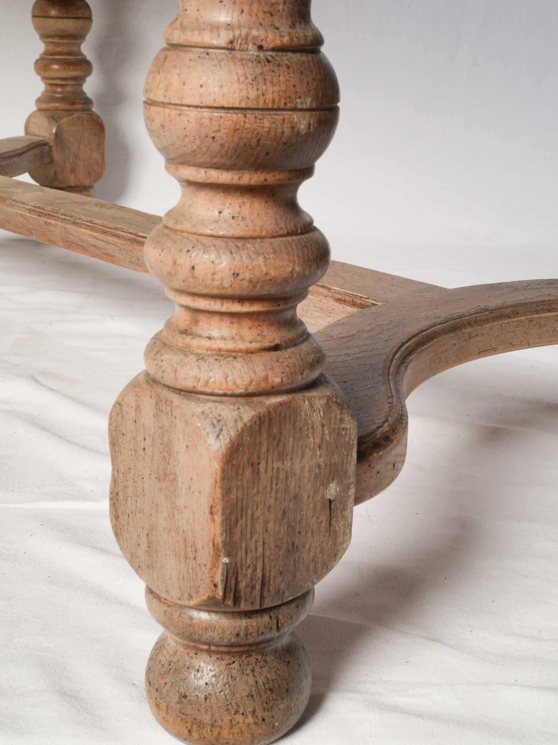 Beautiful Extendable Oak Dining Table w/ Parquetry Top, Early 20th Century