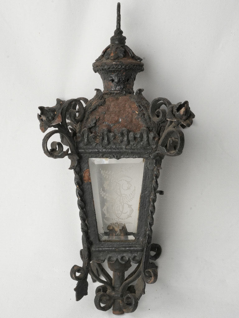Historic French scrollwork lantern