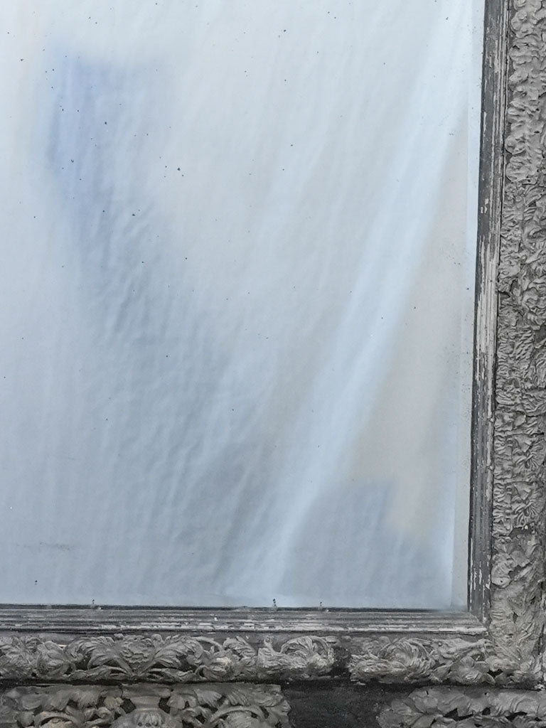 Handcrafted mercury glass French mirror