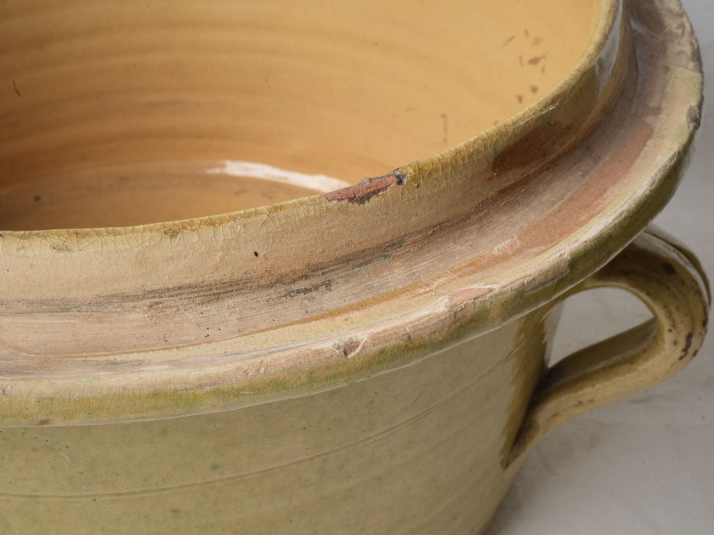Antique kitchen cocotte, sophisticated allure
