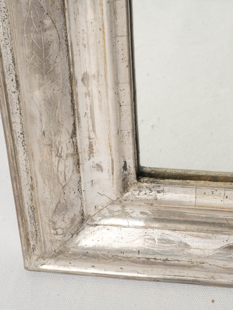 19th-Century Louis Philippe Silvered Mirror 46½" x 30¾"