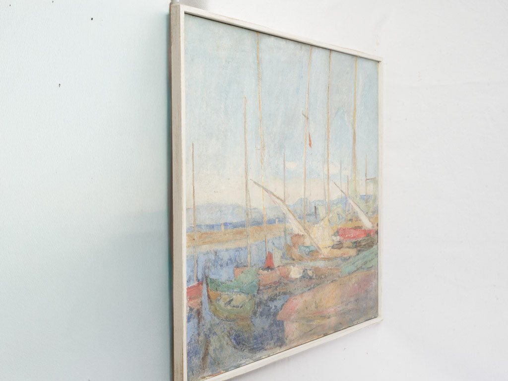 Textured maritime panel artwork