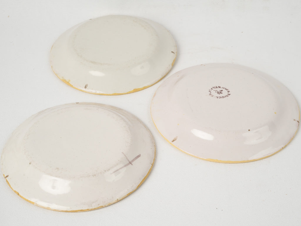 Distinctive antique Moustiers faience pottery