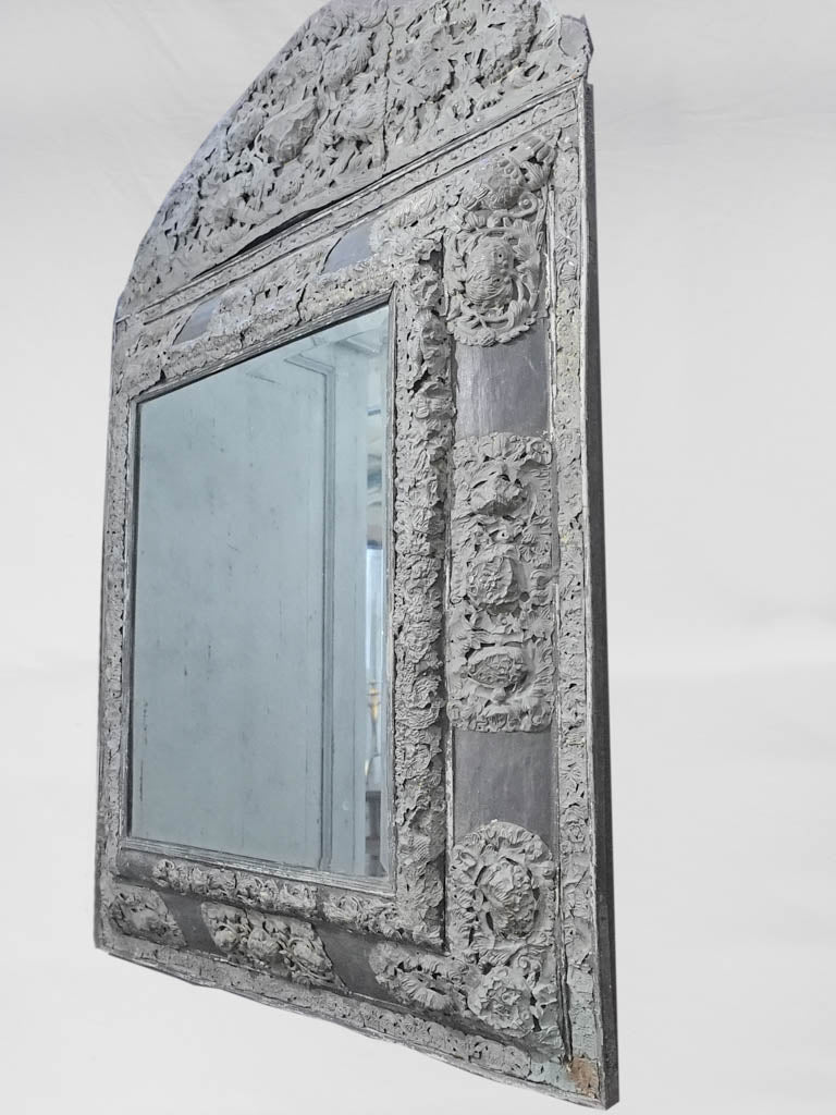 Eighteenth-century Louis XIII-style repoussé mirror