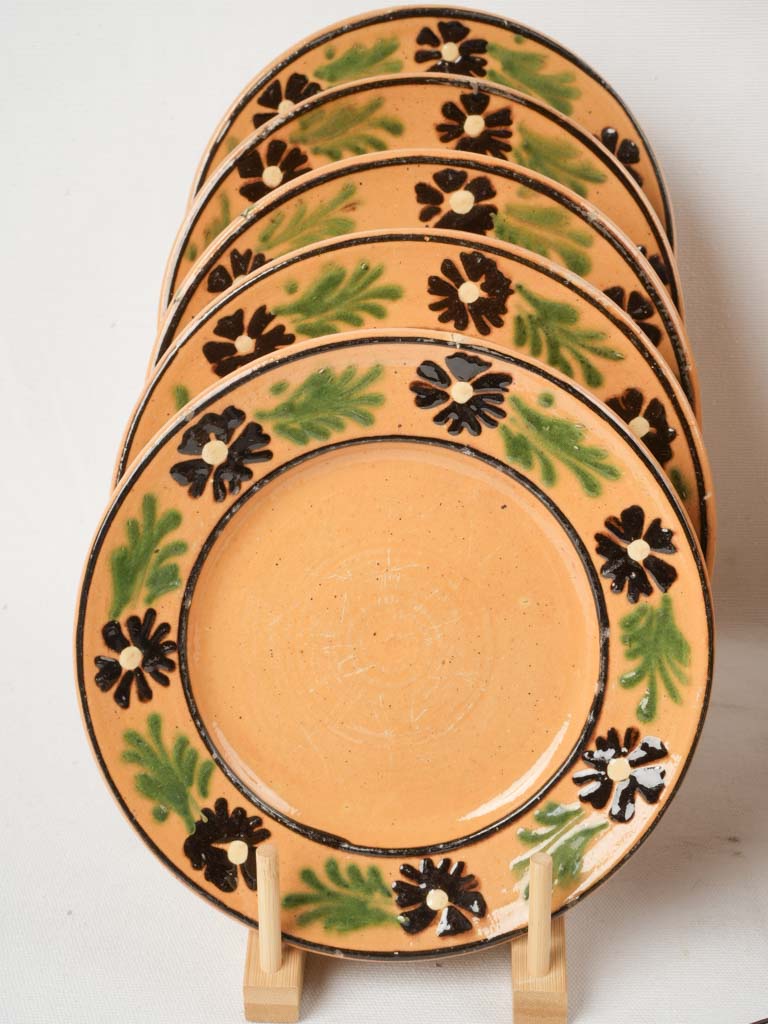 Vintage French alpine ocher plates