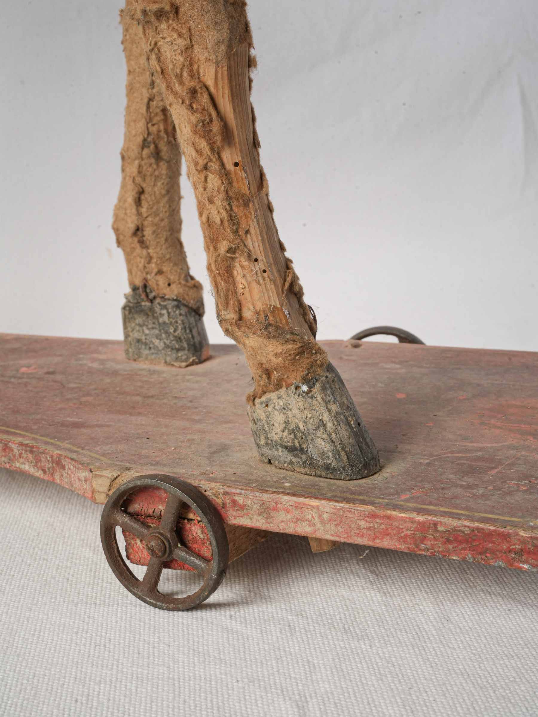 Spirited compositional pull toy figure