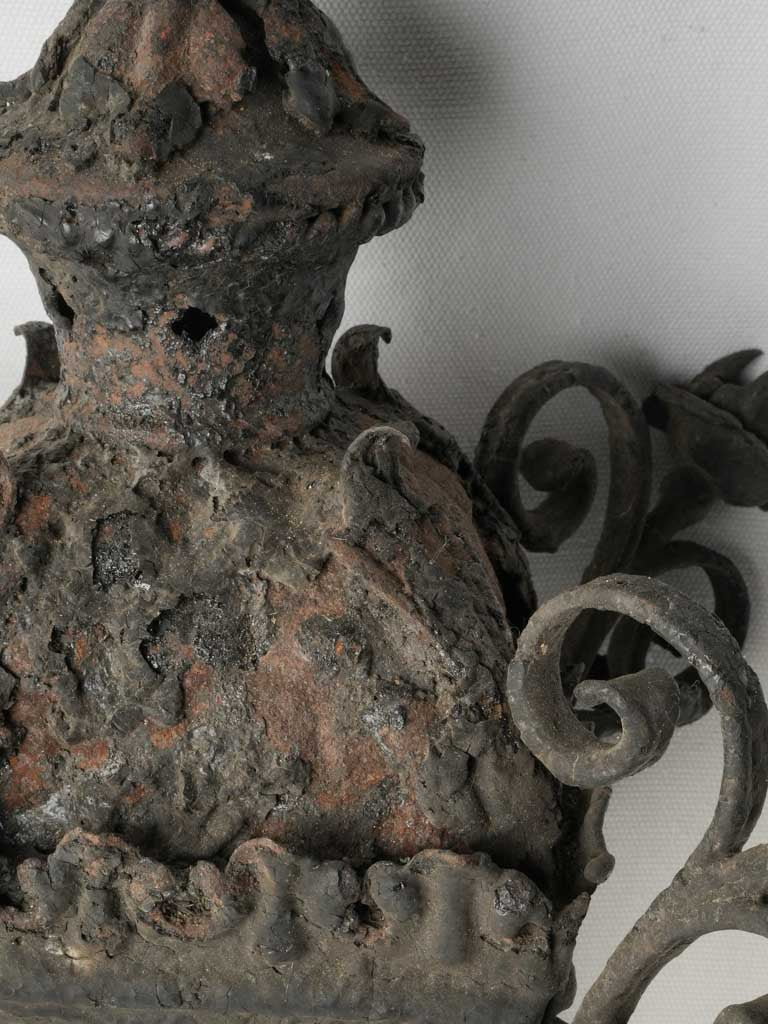 Artisanal tapered iron lantern