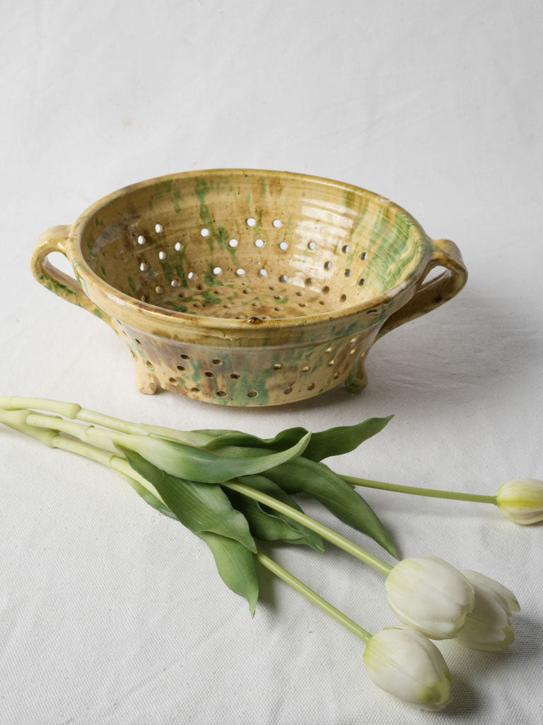 Rustic French provincial kitchenware colander