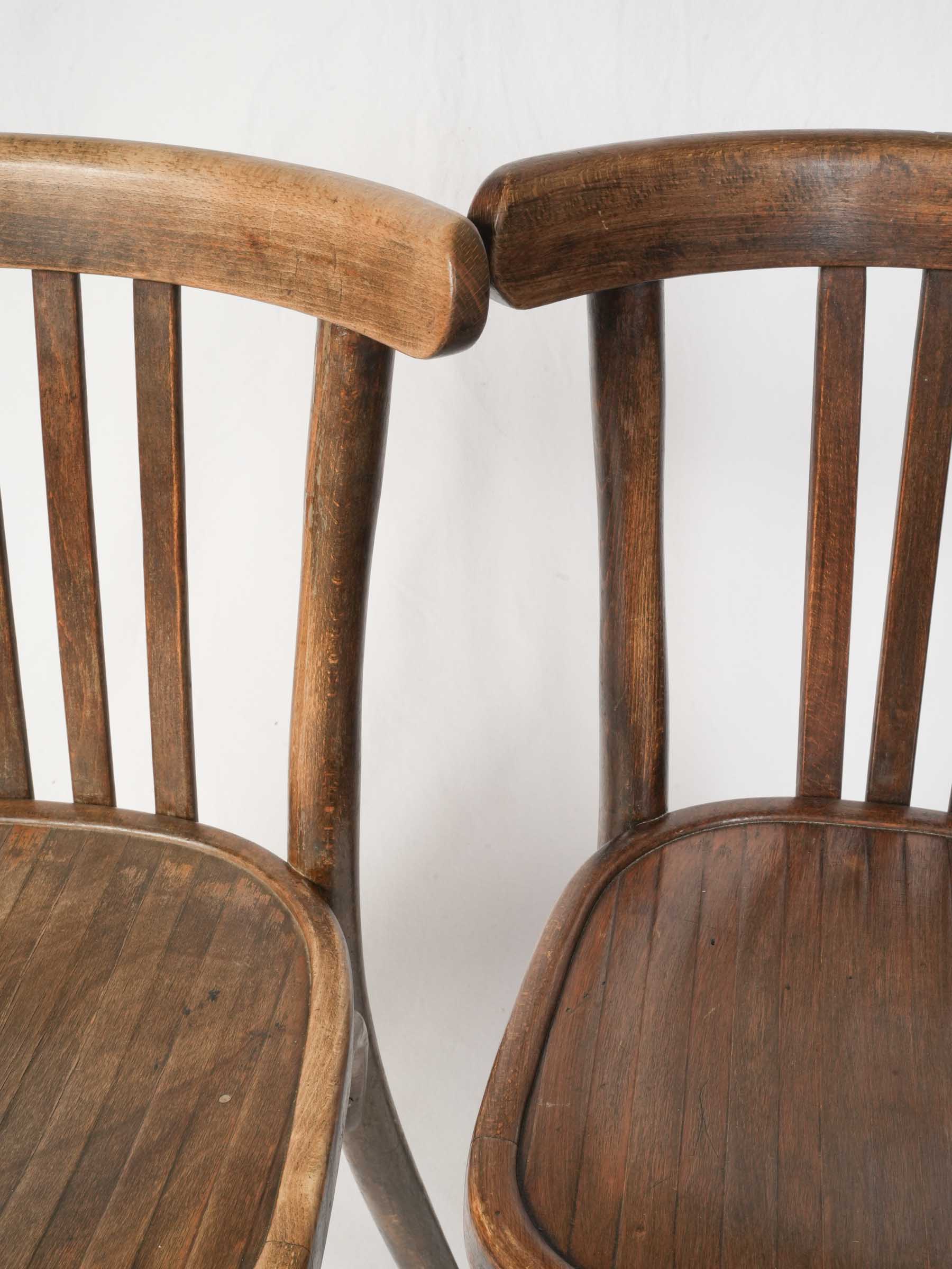 Set of Twelve French Bentwood Café Chairs, Early 20th Century