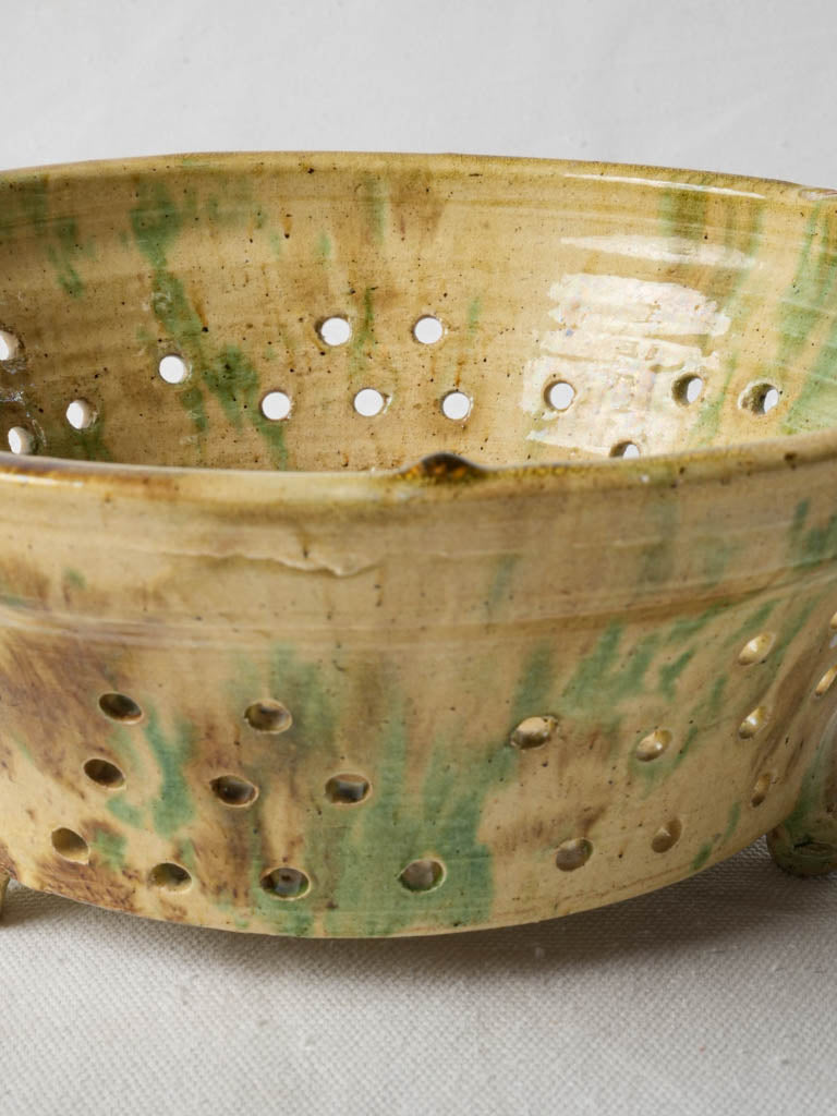 Enchanting decorative ceramic colander