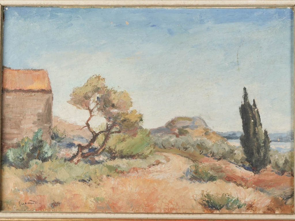 Early 20th-Century Oil on Canvas of a Provençal Landscape near the Étang de Berre - 25½" x 32¾"