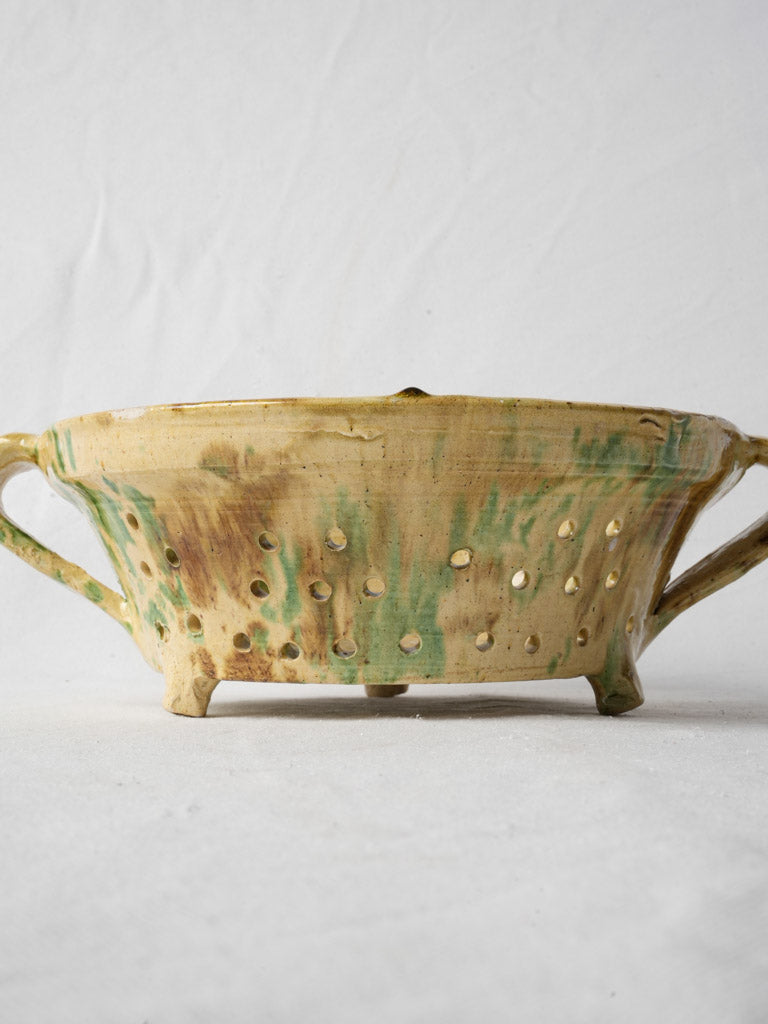 Antique ceramic French colander