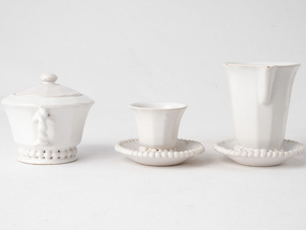 Emile Tessier coffee service w/ pearl detail