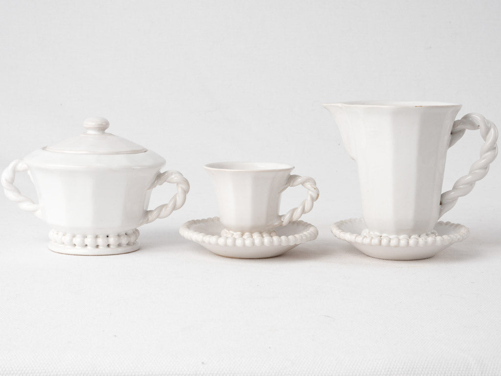 Emile Tessier coffee service w/ pearl detail
