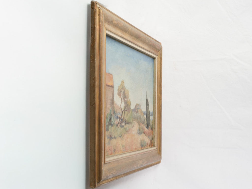 Early 20th-Century Oil on Canvas of a Provençal Landscape near the Étang de Berre - 25½" x 32¾"