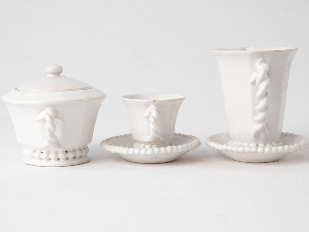 Emile Tessier coffee service w/ pearl detail
