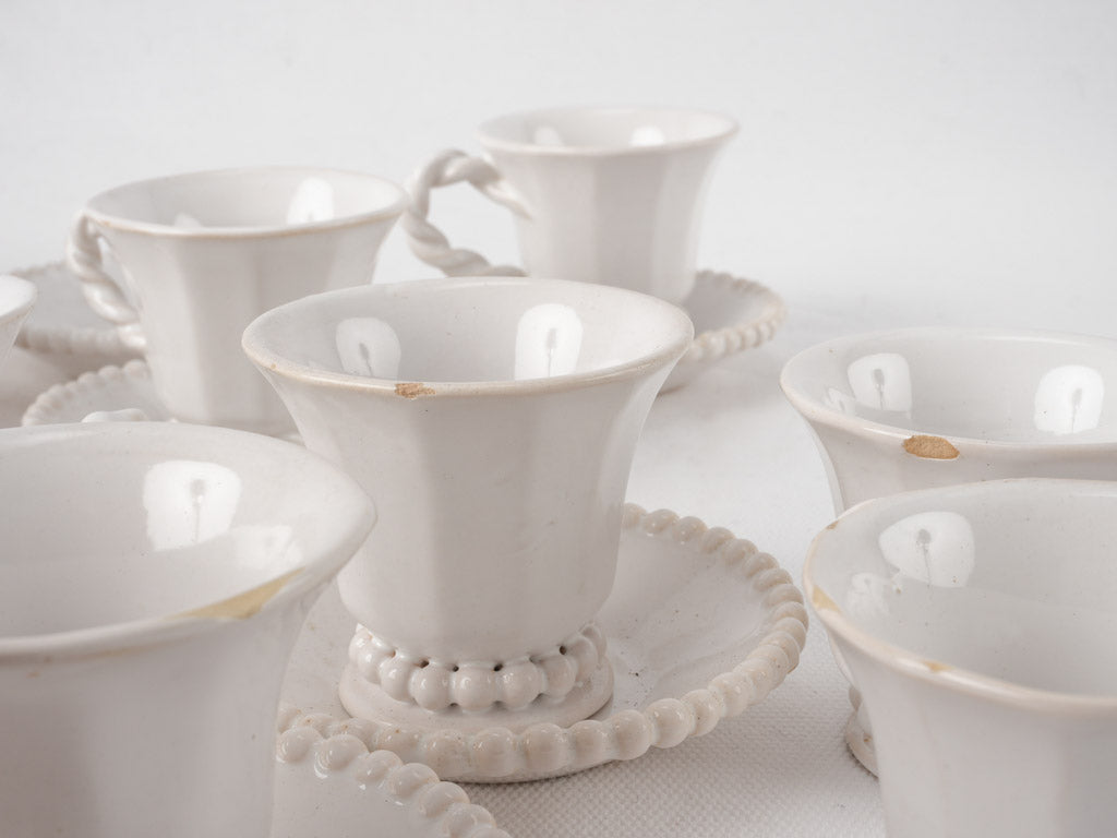 Emile Tessier coffee service w/ pearl detail