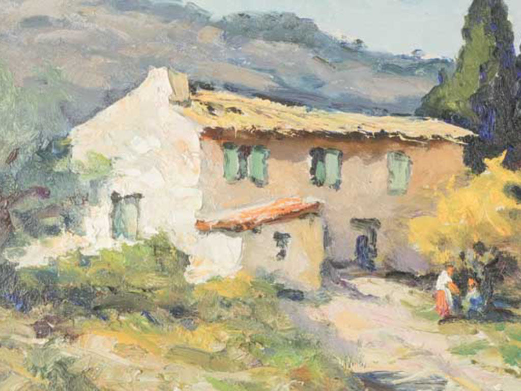 Timeless gilt-framed oil painting