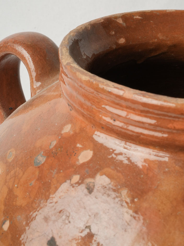 Elegant ringed neck terracotta pot