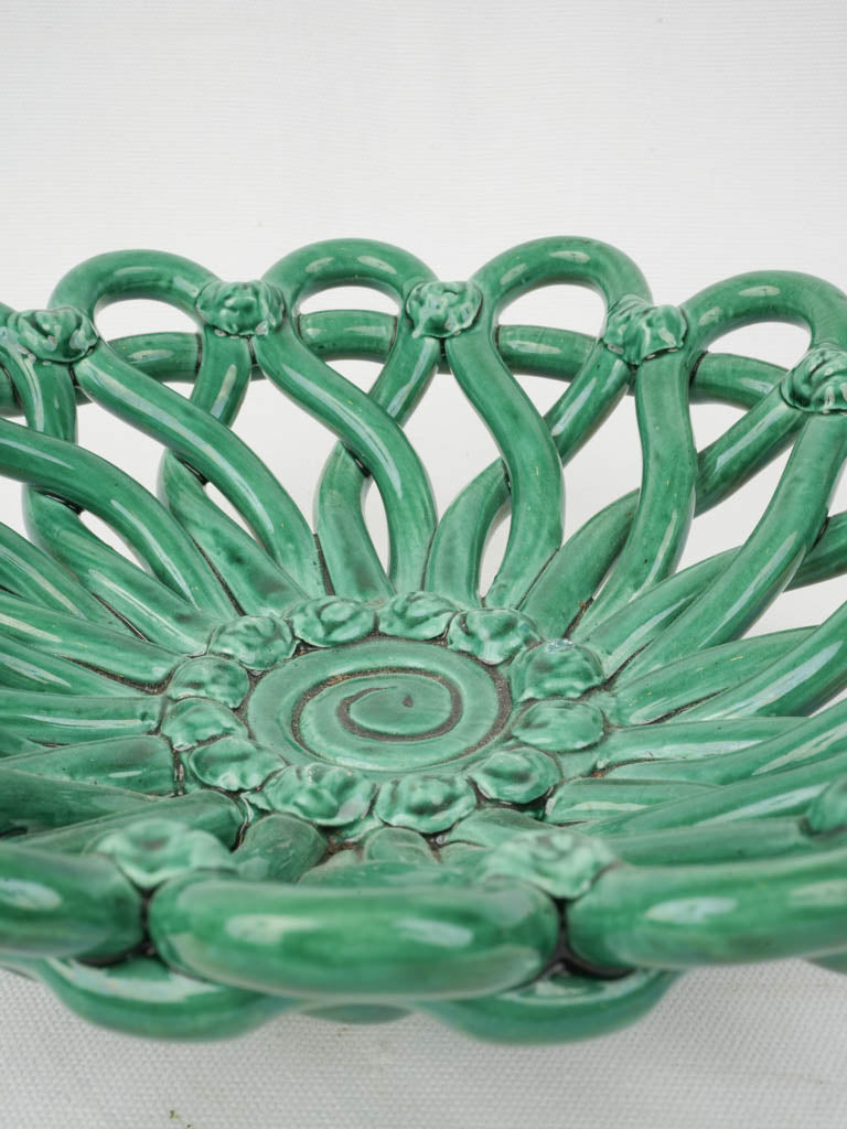 Crafted Intertwined Loops Ceramic Bowl